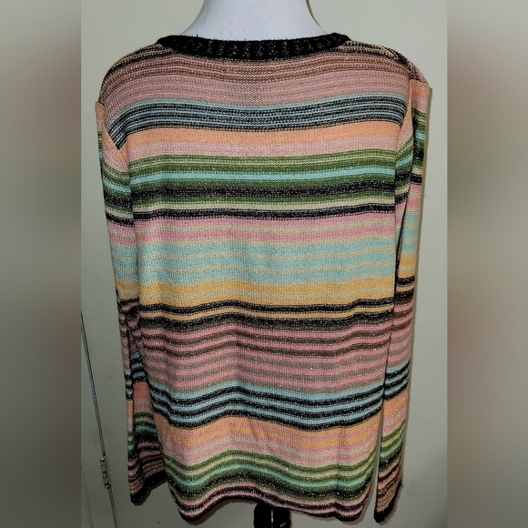 MOUNTAIN Lake Petite sz xlarge cardigan sweater. Multi colored - Picture 2 of 4